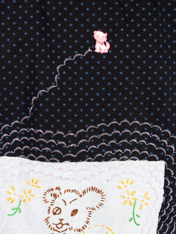 Cute Tender Memory Travelling Bear Button Up