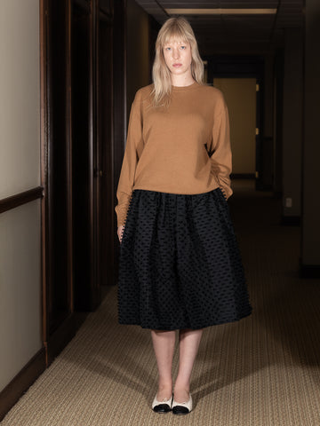 Dunst Unisex Cashmere Crewneck Sweater, Camel