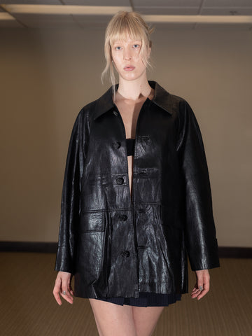 Dunst Unisex Lily Vegan Leather Half Jacket