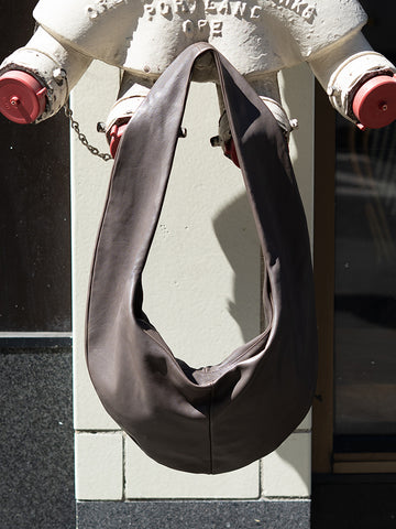 Gabriela Coll No. 250 Crossed Leather Bag, Dust