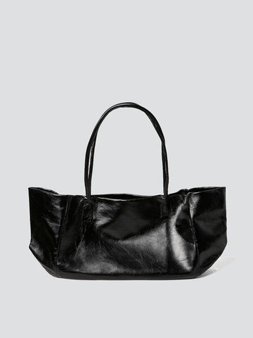 Gabriela Coll No. 338 Leather Long Bag, Black
