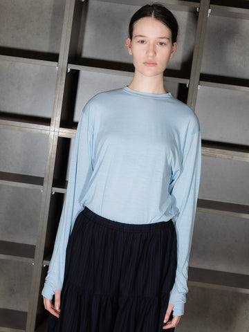 Gnuhr Creeper Crew Merino, Blue Fog