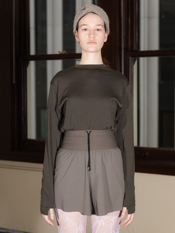 Gnuhr Creeper Crew Merino, Black Olive