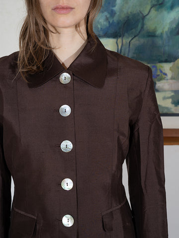 Hai Audrey Jacket, Dark Brown