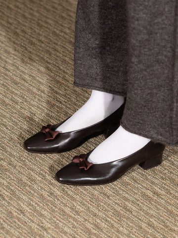 Hai x Reqins Fetiche Florence Shoe, Dark Brown