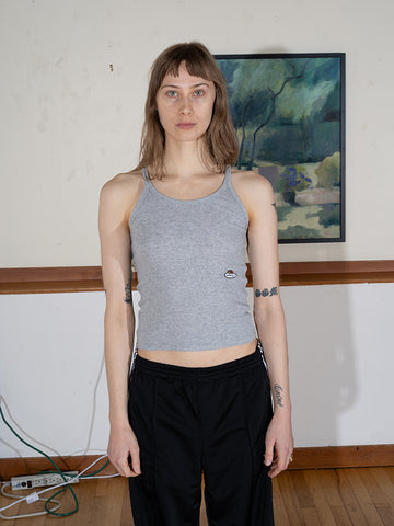 Homme Girls x Fruit of the Loom Cami Tank Top, Heather Grey/Navy 2-Pack