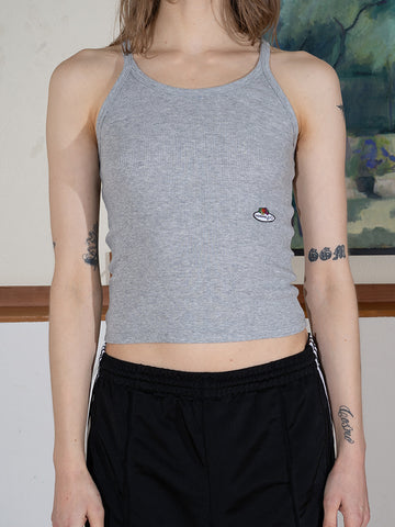 Homme Girls x Fruit of the Loom Cami Tank Top, Heather Grey/Navy 2-Pack