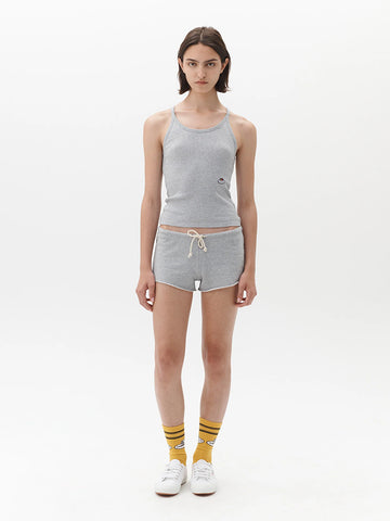 Homme Girls x Fruit of the Loom Cami Tank Top, Heather Grey/Navy 2-Pack