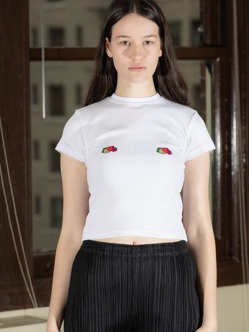 Homme Girls x Fruit of the Loom Fruity Baby Tee, White