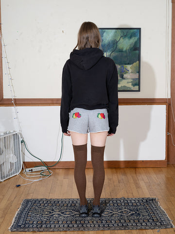 Homme Girls X Fruit of the Loom Fruity Shorts, Heather Grey