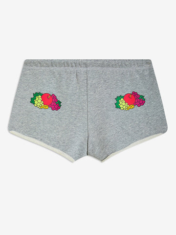 Homme Girls X Fruit of the Loom Fruity Shorts, Heather Grey