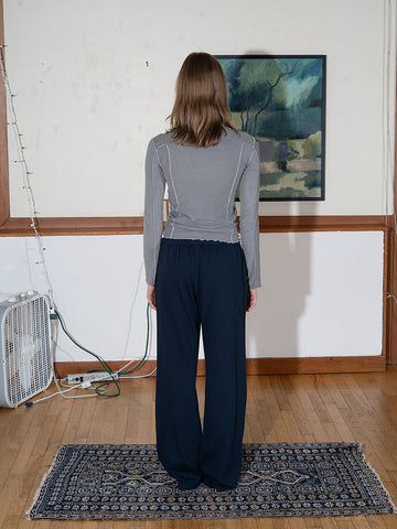 Baserange Omato Long Sleeve Top, Elie Grey