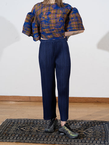 Issey Miyake Classic Trouser, Blue