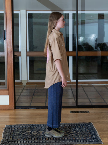 Issey Miyake Cotton Denim Pant, Navy