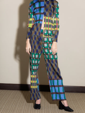 Issey Miyake Pant, Blue Harmony - Stand Up Comedy