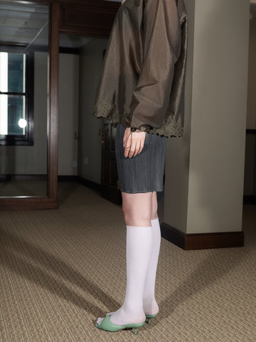 Issey Miyake Pleat Short, Charcoal Gray