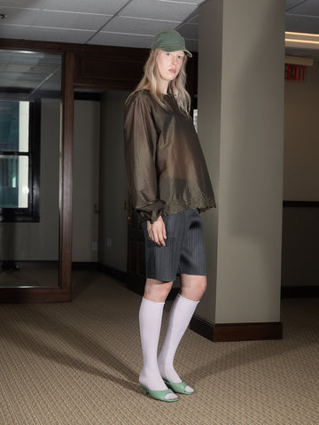 Issey Miyake Pleat Short, Charcoal Gray