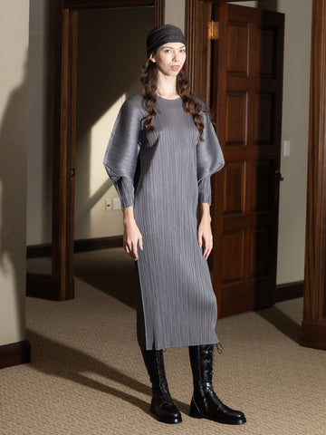 Issey Miyake Skyline Dress, Silver Gray