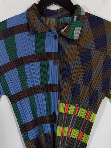 Issey Miyake Shirt, Blue Harmony