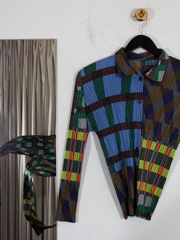 Issey Miyake Shirt, Blue Harmony