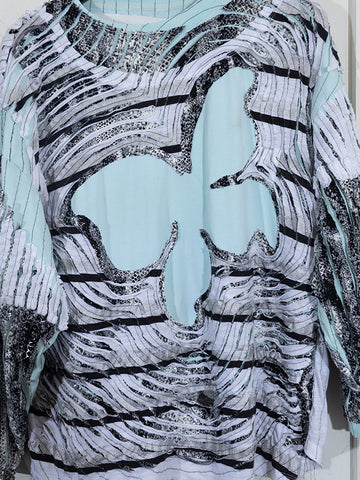 JRAT 3T Big Butterfly, Robin's Egg/Snake/Stripe