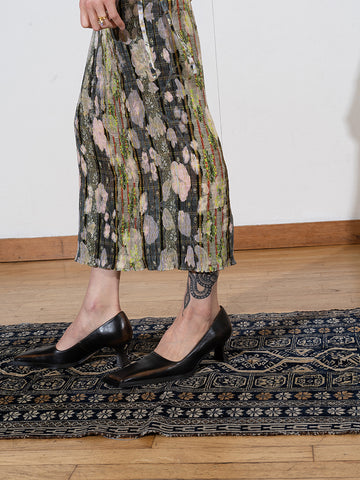 Julia Heuer Huxley Smock Pleated Dress, Bruno print