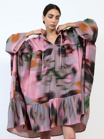 Julia Heuer Georgia Dress, Maris print - Stand Up Comedy