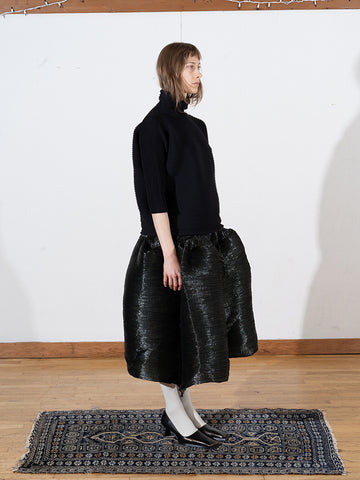 Issey Miyake Zig Zag Knit Top, Black