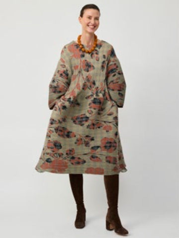Julia Heuer Pax Pleated Dress, Sandy Ingrid print