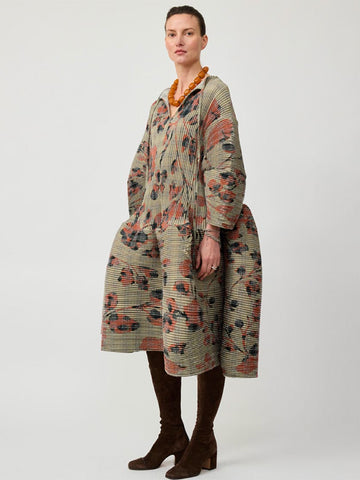 Julia Heuer Pax Pleated Dress, Sandy Ingrid print