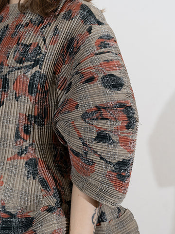 Julia Heuer Pax Pleated Dress, Sandy Ingrid print