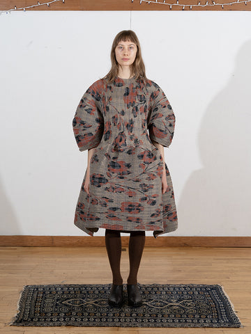 Julia Heuer Pax Pleated Dress, Sandy Ingrid print