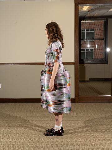Julia Heuer Uma Dress, Maris Irridescent print - Stand Up Comedy
