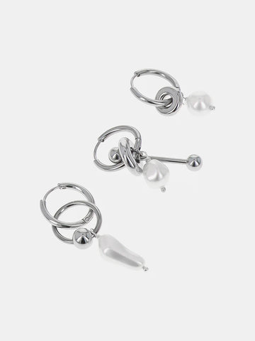 Justine Clenquet Palmer Earrings Set of 3