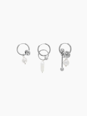Justine Clenquet Palmer Earrings Set of 3