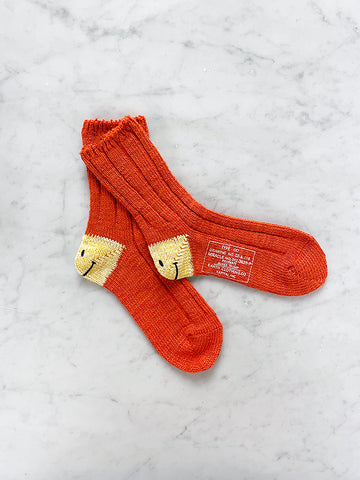 Kapital 56 Yarns Rainbowy Happy Heel Socks, Orange - Stand Up Comedy