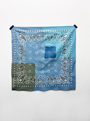 Kapital Fast Color Selvedge Bandana, Paisley Patchwork
