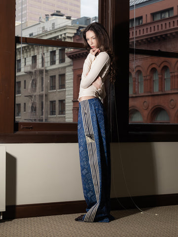 Kapital Smooth Cookie Bandana Baggy Track Pant - Stand Up Comedy