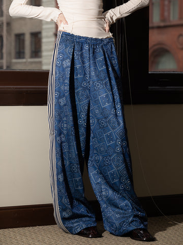 Kapital Smooth Cookie Bandana Baggy Track Pant - Stand Up Comedy