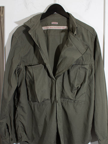 Kapital Broad Cloth Anorak Shirt, Khaki