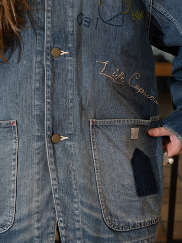 Kapital Kountry 12oz Denim Cactus Coverall (Memorial Embroidery Model)