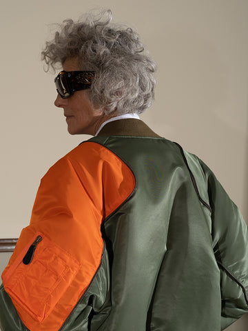 Kapital MA-1 Nylon Sham Bomber Jacket - Stand Up Comedy