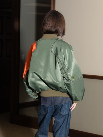 Kapital MA-1 Nylon Sham Bomber Jacket - Stand Up Comedy