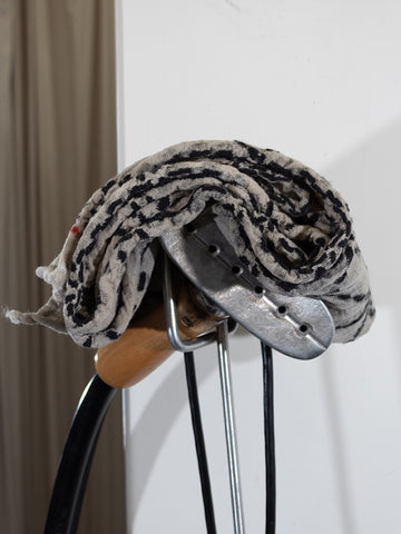 Kapital Fulling Wool Happy Scarf, Sashiko - Stand Up Comedy