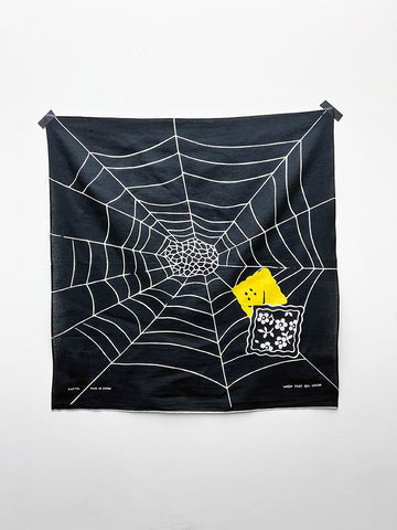 Kapital Fast Color Selvedge Bandana, Spider Peckish