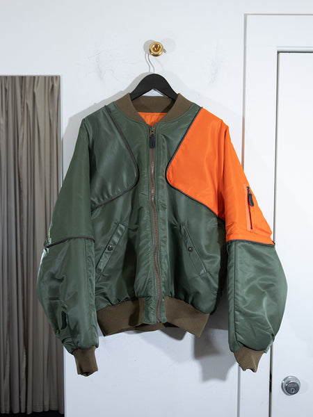 Kapital MA-1 Nylon Sham Bomber Jacket | Stand Up Comedy