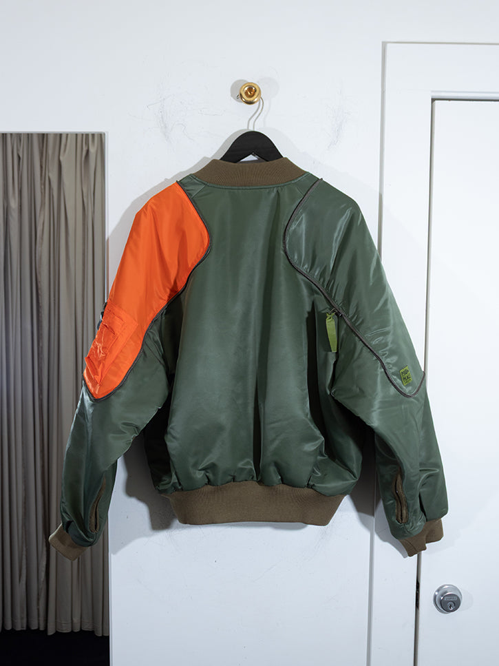 Kapital MA-1 Nylon Sham Bomber Jacket | Stand Up Comedy