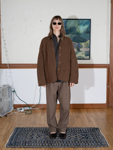 Lauren Manoogian Double Face Cardigan, Rust