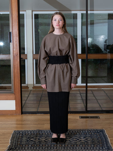 Lauren Manoogian Pebbled Tunic, Bark