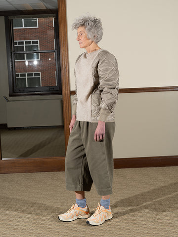 Lauren Manoogian Washed Crop Trouser, Fatigue - Stand Up Comedy